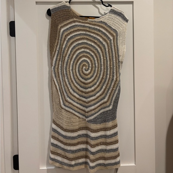 Rose Carmine crochet mini dress - Picture 3 of 4